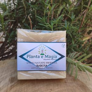 Xampu Natural em Barra – BABOSA com Lavanda e Alecrim – 90g